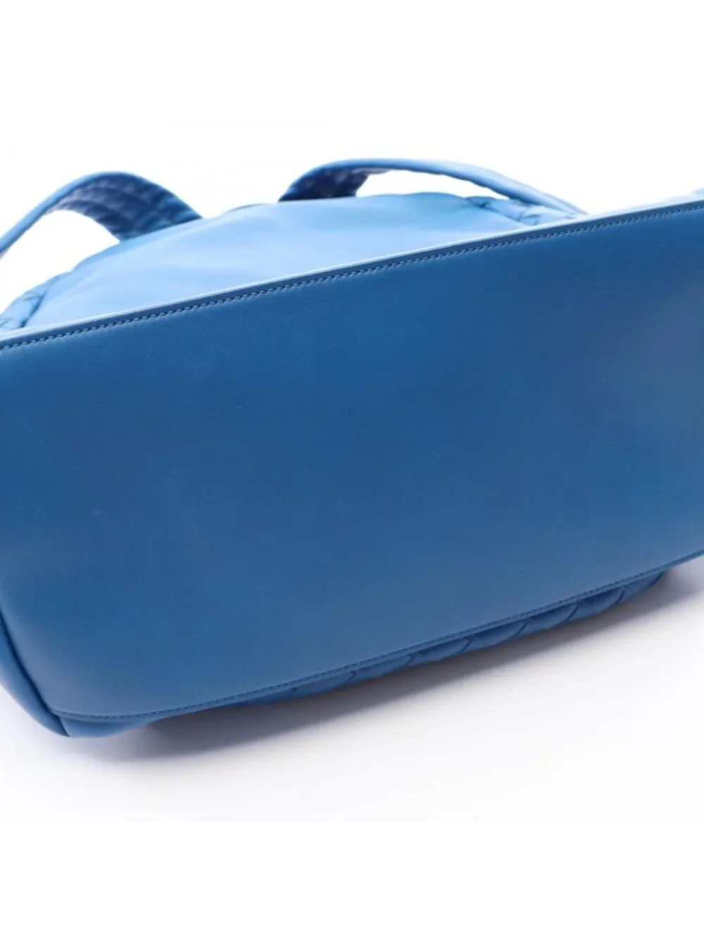 Bottega Veneta Backpack Intrecciato Blue Leather